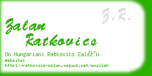 zalan ratkovics business card